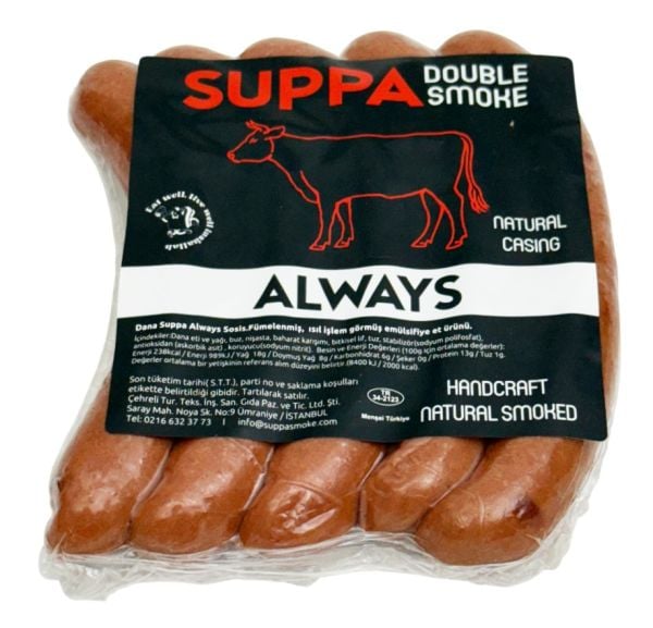 Suppa Double Smoke Always Sosis 500 Gr