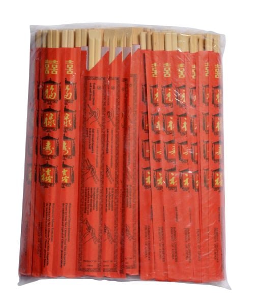 Gaishi Bambu Chopstick Kırmızı Kılıflı 24cm x 100 Adet