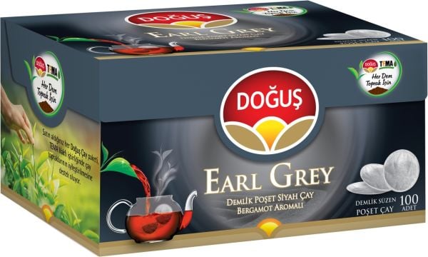 Doğuş Earl Grey Demlik Poşet Çay 3.2 GR x 100 Adet 16'LI
