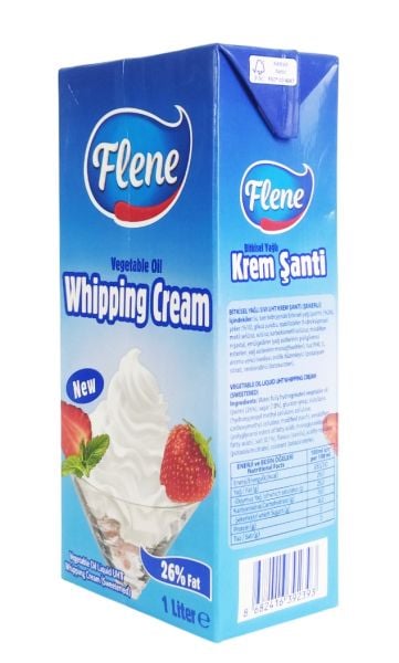 Flene Krem Şanti (%26 Yağlı) 1 Lt x 12 Adet