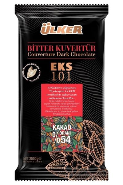 Ülker 101 Kuvertür Bitter %54 Eks 2,5 Kg