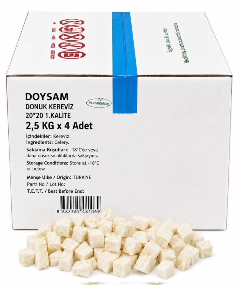 Doysam Donuk Kereviz 20*20 1.KALİTE 2,5 KG x 4 Adet