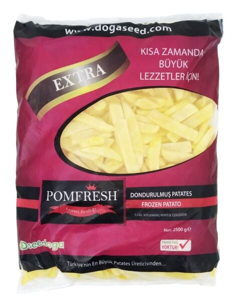 Pomking Extra Elma Dilim Patates 2,5 Kg x 6 Adet