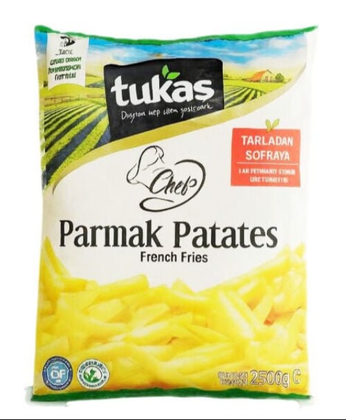 Tukaş Chef 9x9 Patates 2,5 Kg x 5 Adet